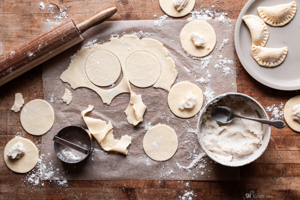how to make gluten free pierogi - dough