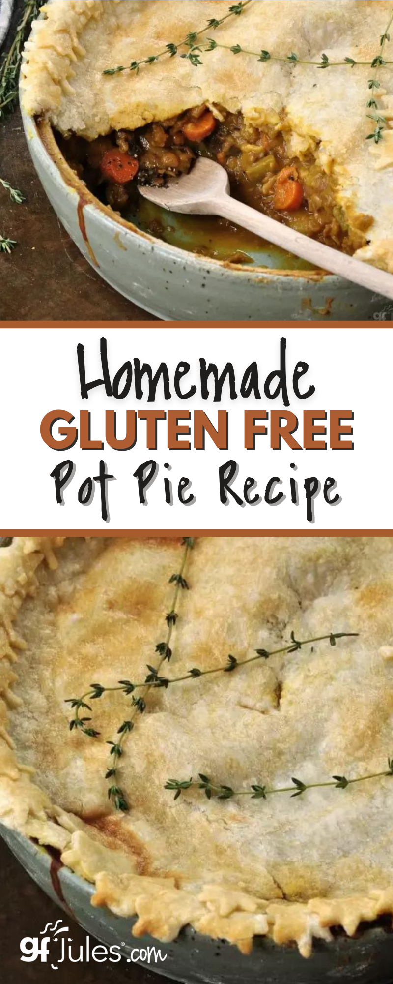 Homemade Gluten Free Pot Pie Recipe PIN