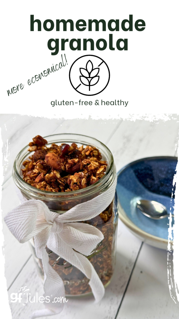 homemade gluten free granola is healthier and more economical than buying pre-made from the store | gfJules