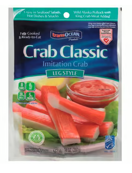 Trans-Ocean Gluten Free Imitation Crab