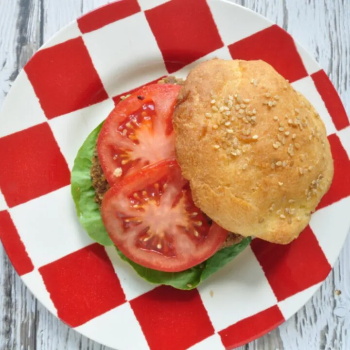 gluten free hamburger buns overhead