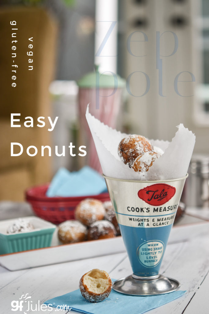 easy gluten free zeppole doughnuts |gfJules