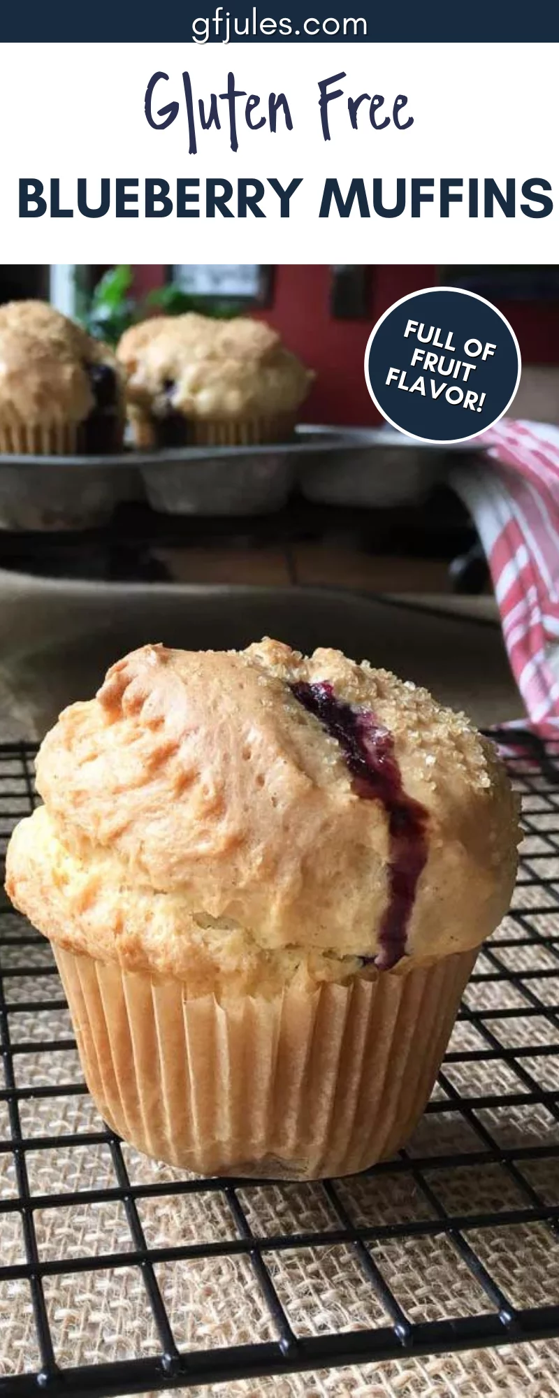 Gluten Free Blueberry Muffins PIN