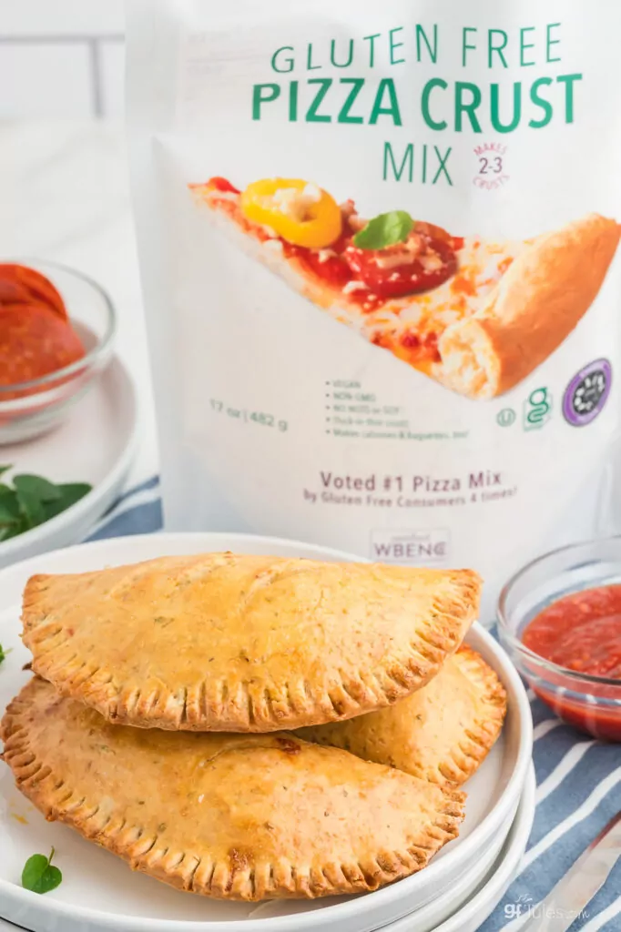 gfJules gluten free Calzones with gluten free pizza mix