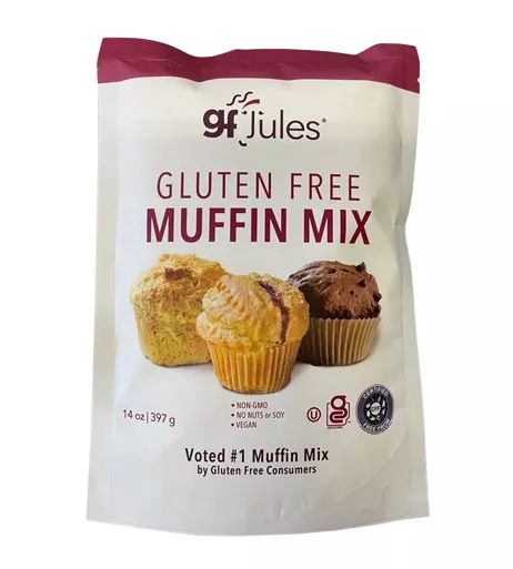 Gluten Free Strawberry Rhubarb Muffins - gluten free recipes - gfJules, Recipe