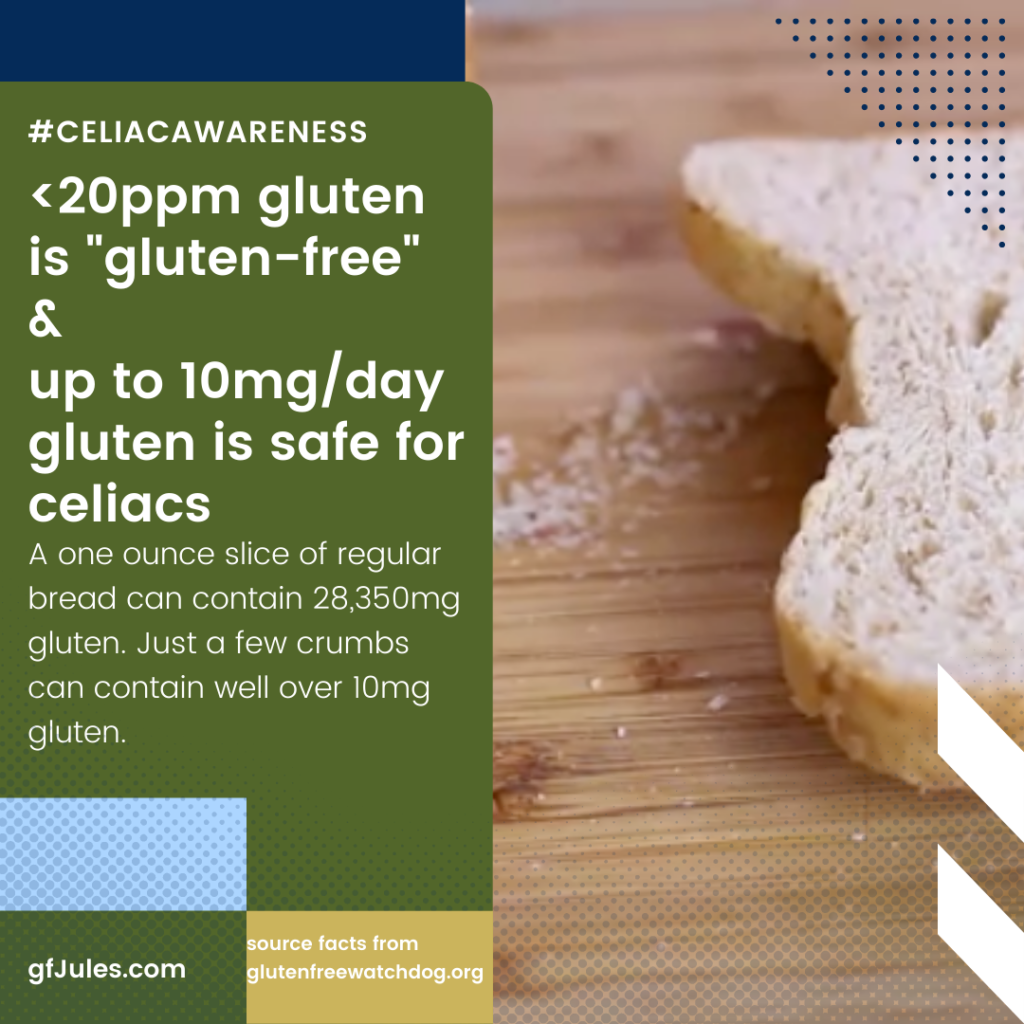 crumbs are more than 10mg gluten | gfJules