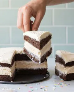 Gluten Free Ice Cream Cake served