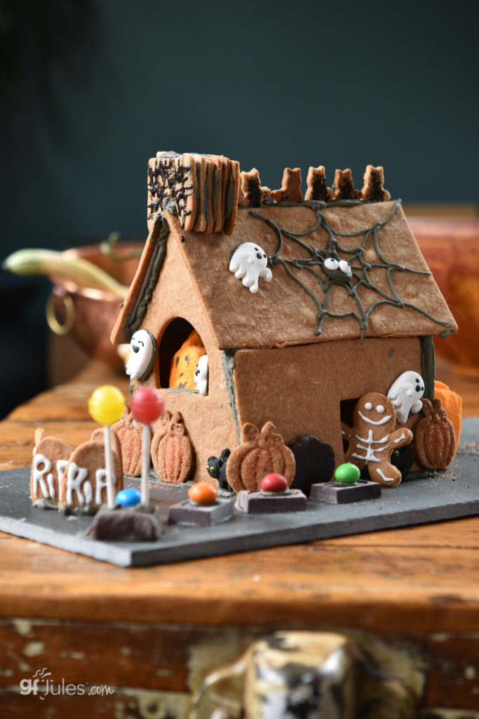 gluten free halloween gingerbread house |gfJules