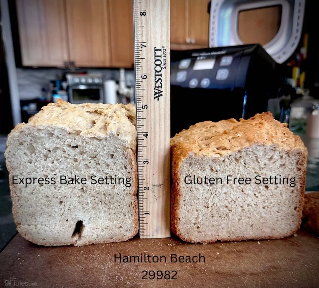 Express Bake v Gluten Free Setting Hamilton Beach 29982