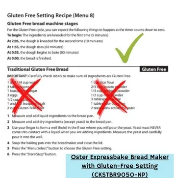 Oster Expressbake Bread Maker with Gluten-Free Setting (CKSTBR9050-NP)