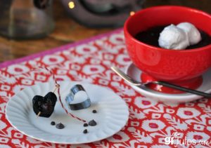 gluten free chocolate mug cake - gfJules with heart