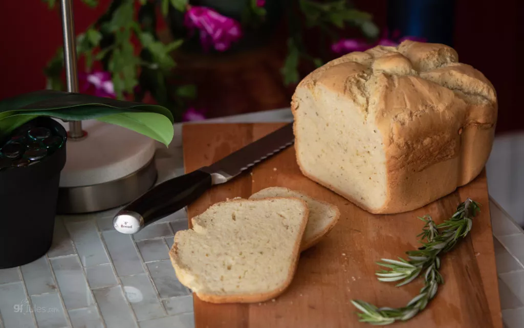 Gluten Free Savory Italian Bread Loaf14 with rosemary