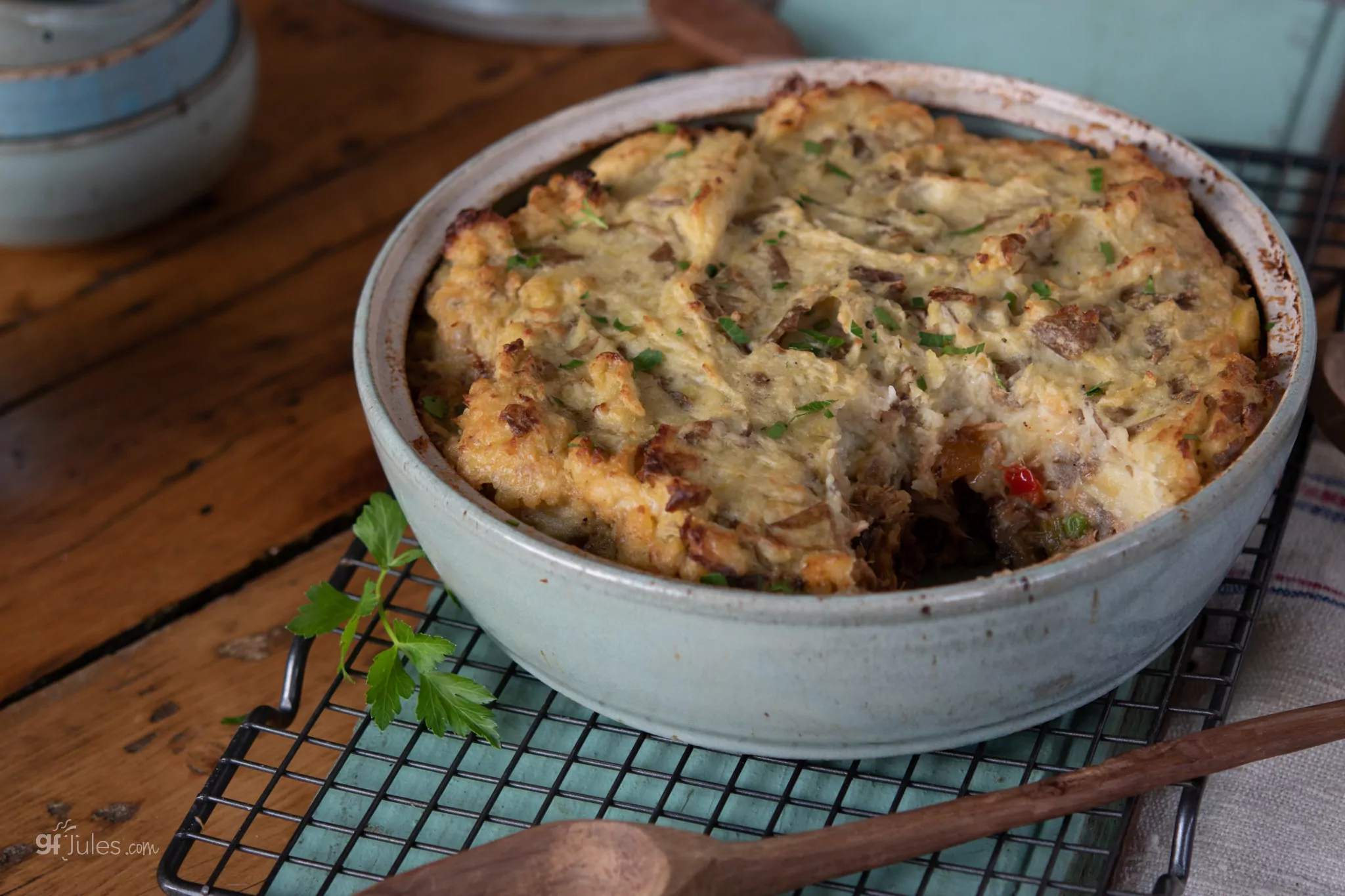 Gluten Free Shepherds Pie peek inside 