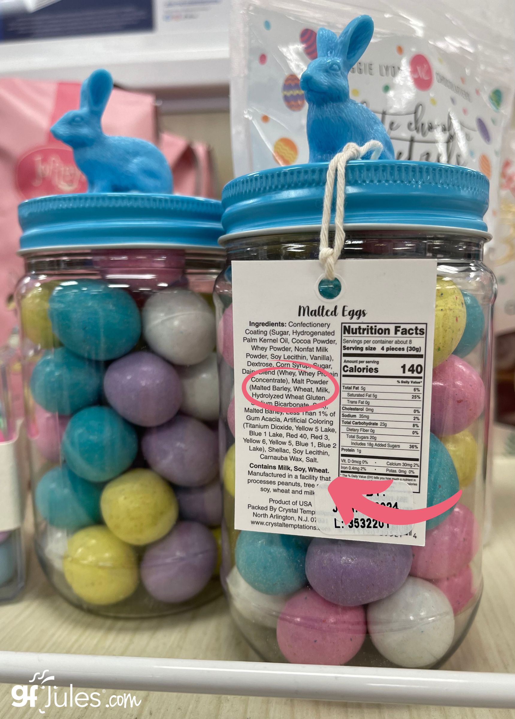 Easter candy containing malted barley - not gluten free