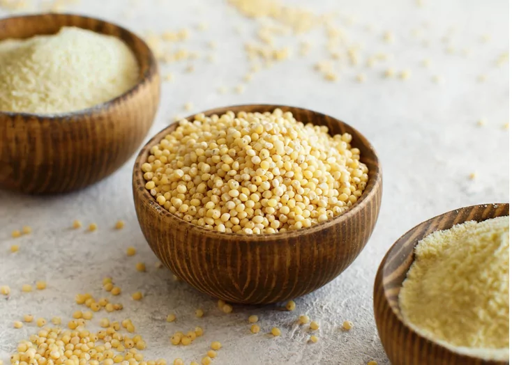 millet and millet flour