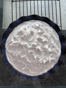 meringue before baking