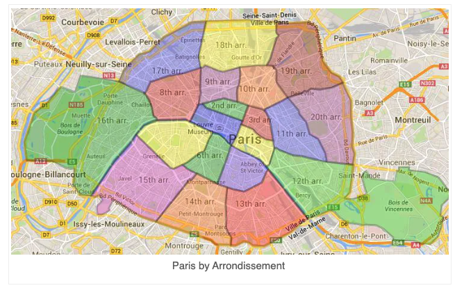 Paris map