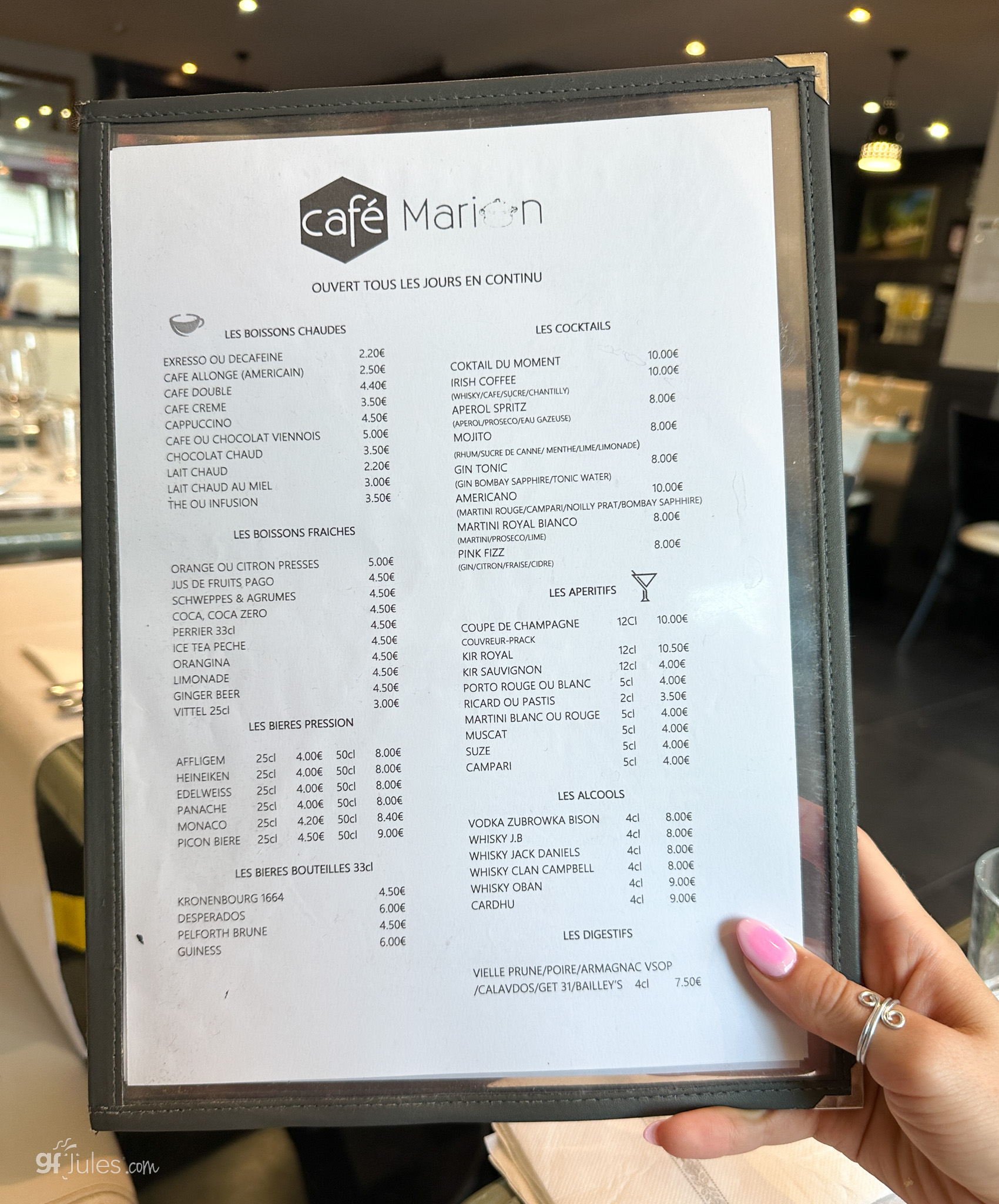 Versailles Cafe Marion Gluten free recipes gfJules with the 1