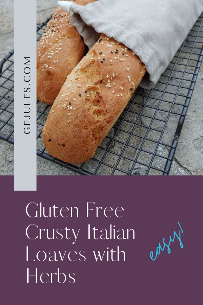 Gluten Free Crusty Italian Loaves with Herbs | gfJules