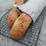 gluten free Italian Bread baguettes in bag