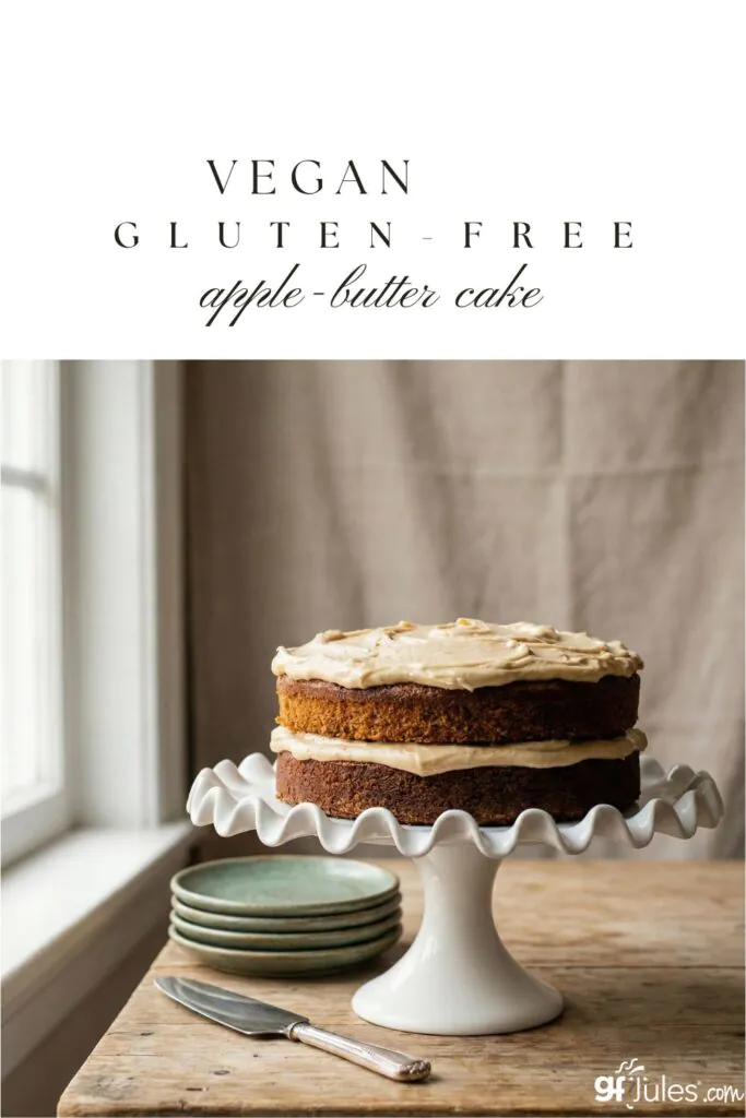 gluten free vegan apple butter cake or wacky cake