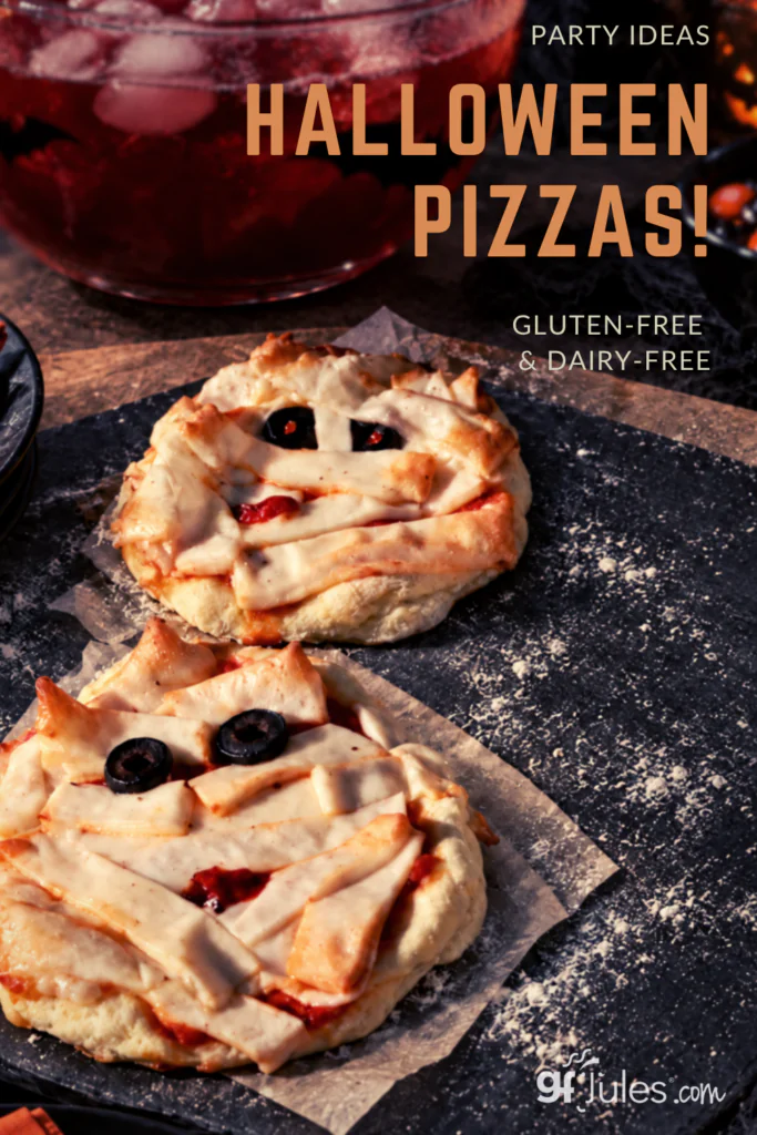 Gluten Free Halloween Pizzas - perfect party idea | gfJules
