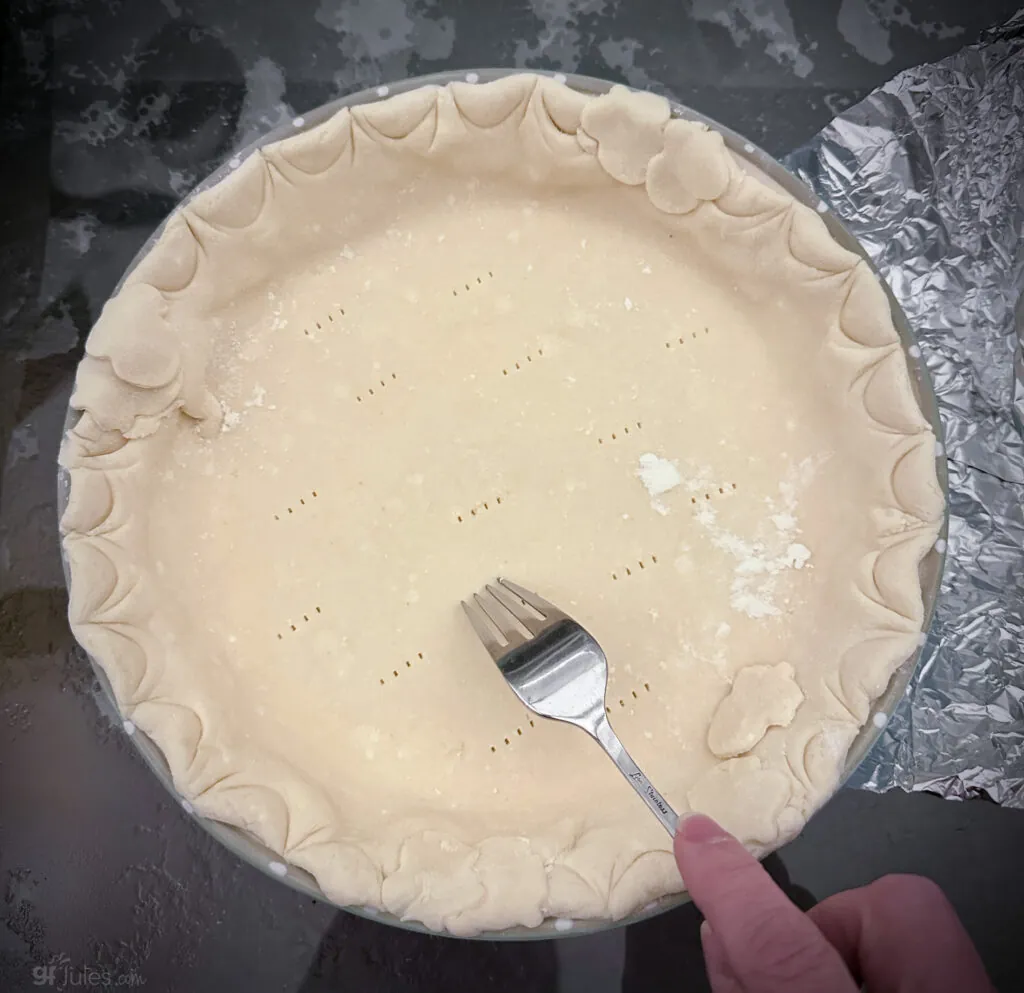 Blind bake gluten free pie crust -1-2