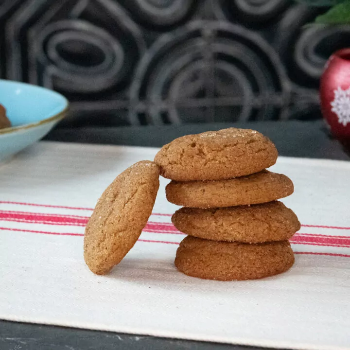 Gluten Free GIngerdoodles stacked