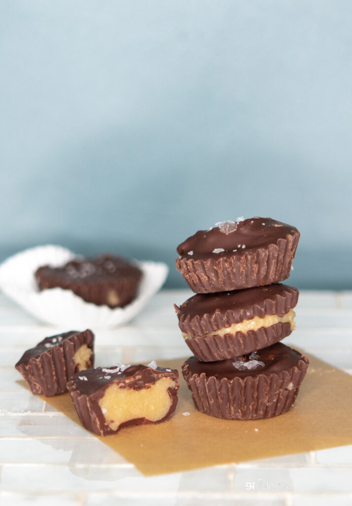 Homemade Almond Butter Cups healthier with protein and low fat