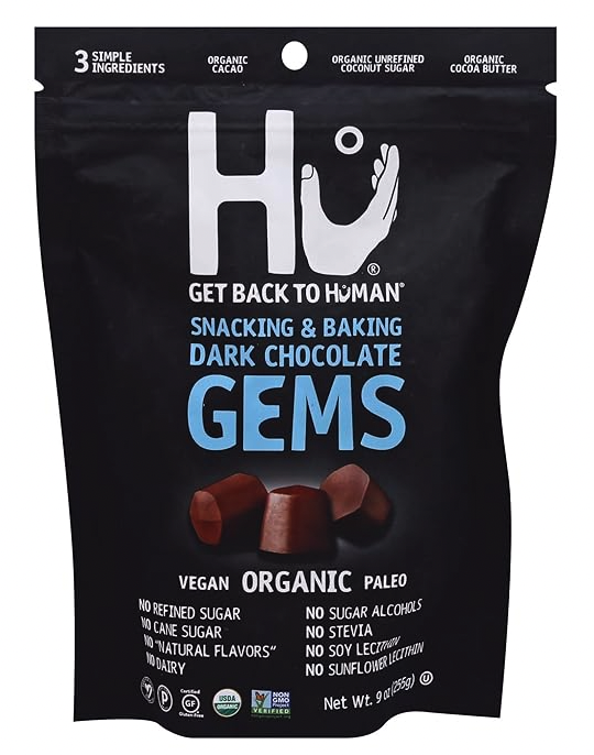 HU organic vegan chocolate Gems