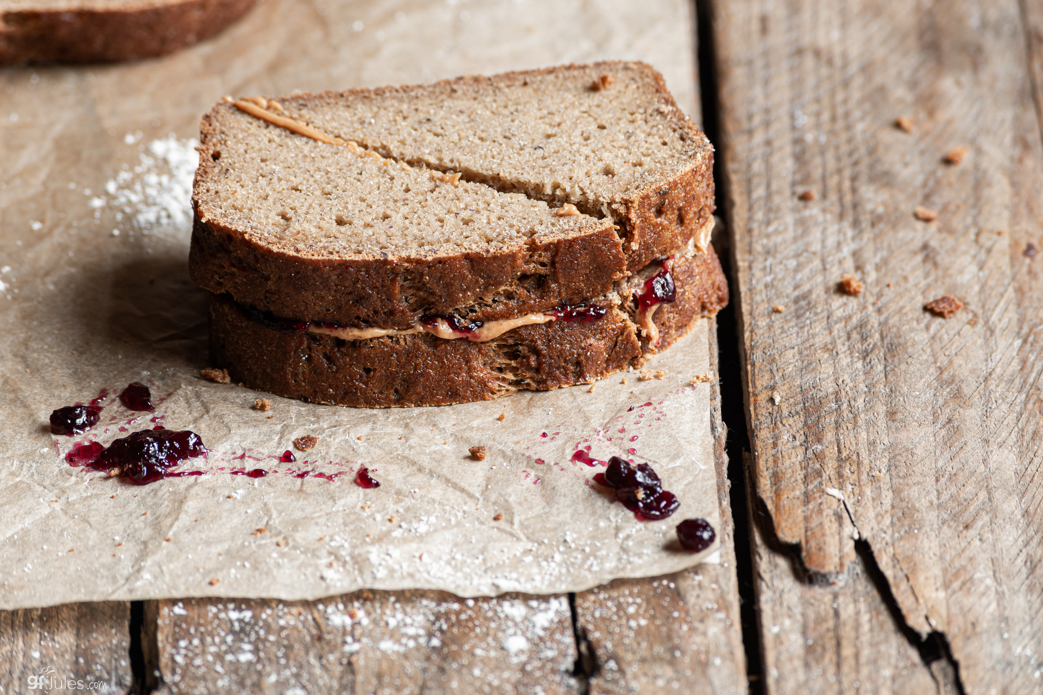 Grain Free Sandwich Bread Recipe - made with gfJules Nada Flour