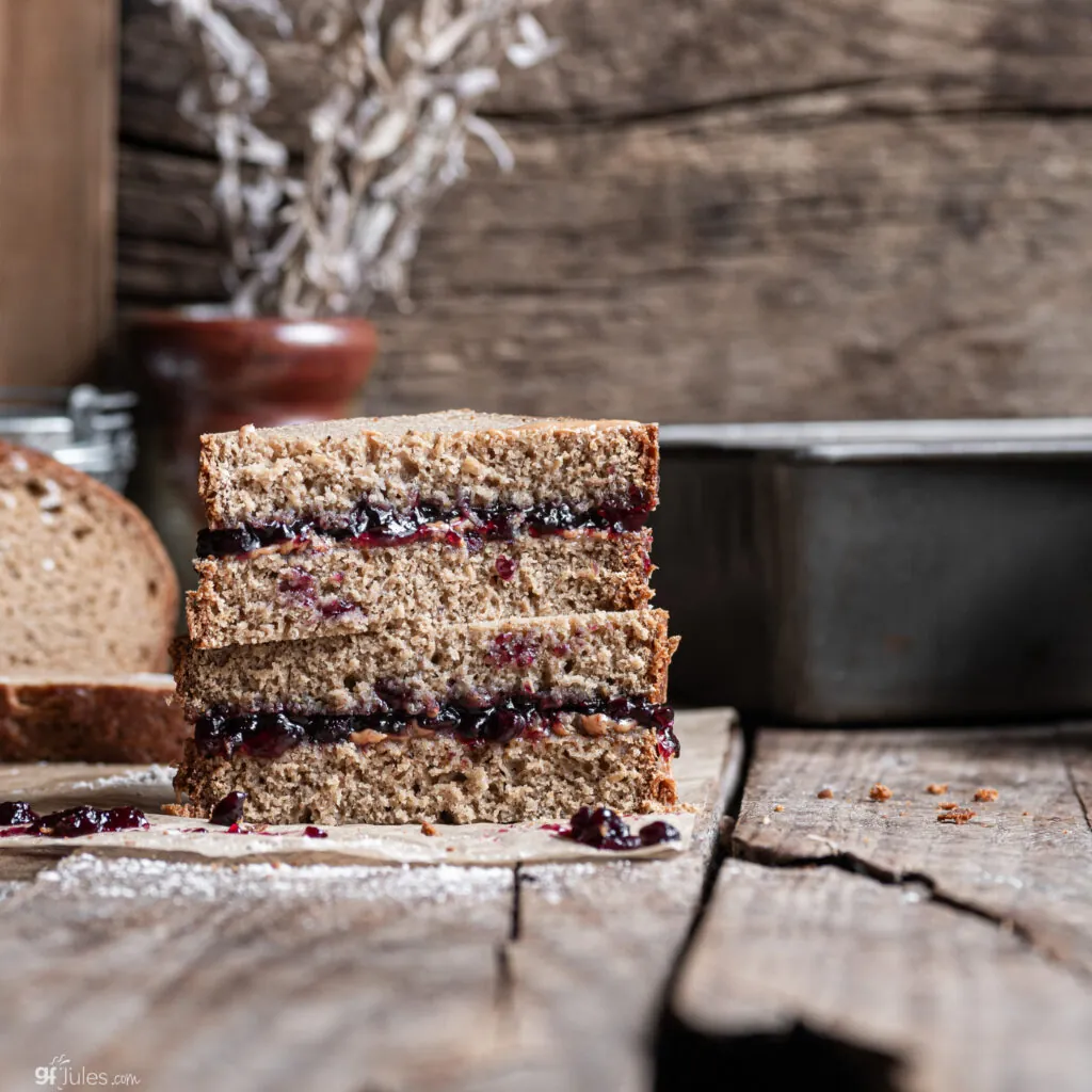 grain free sandwich bread recipe PB&J 