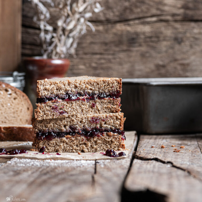 Grain Free Sandwich Bread Recipe - made with gfJules Nada Flour