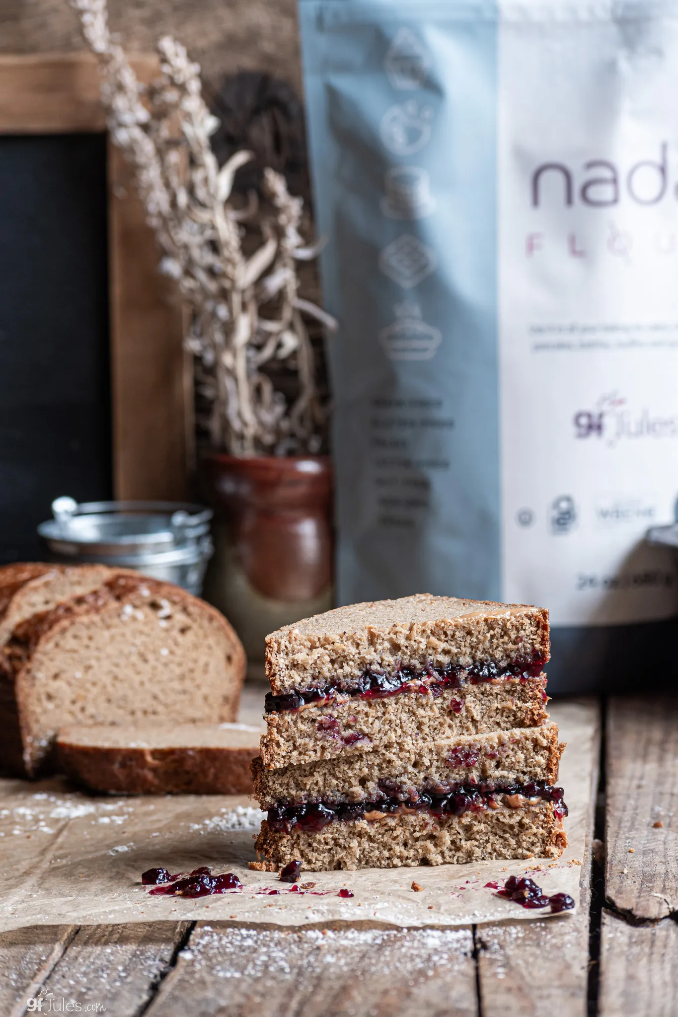 Grain Free Sandwich Bread Recipe - made with gfJules Nada Flour