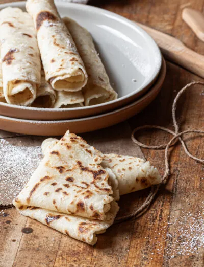 gluten free lefse triangles with rolls