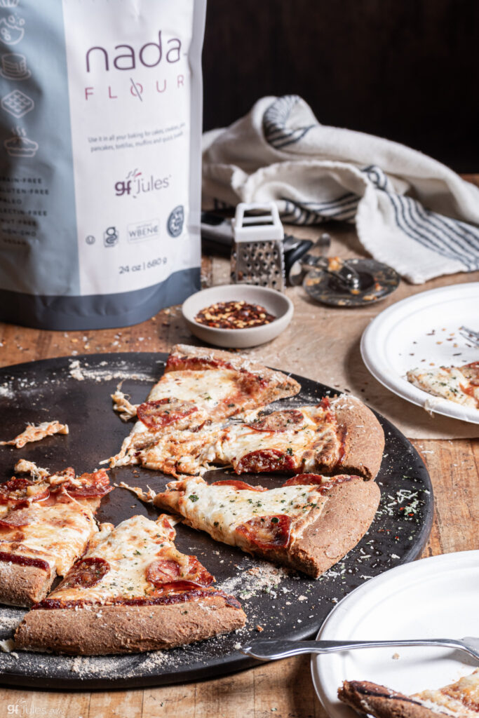 grain free pizza with nada flour bag