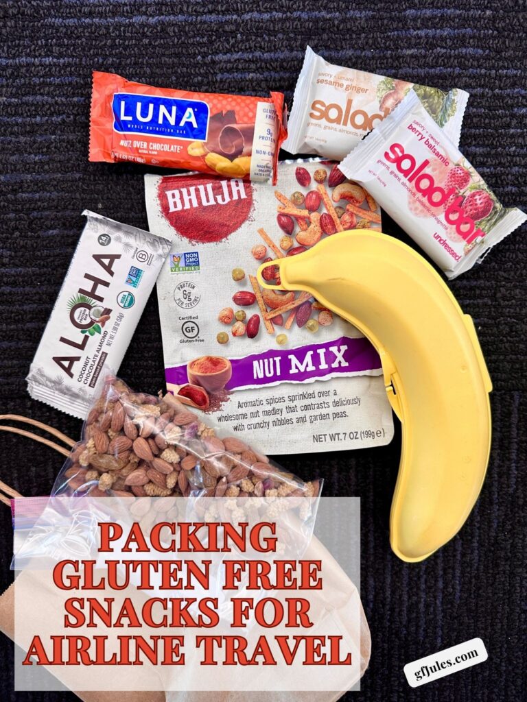 Packing Gluten Free Snacks for Airline Travel