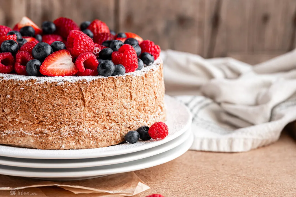 gluten free Angel Food Cake side