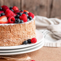 gluten free Angel Food Cake side