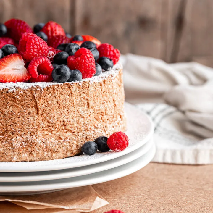 gluten free Angel Food Cake side