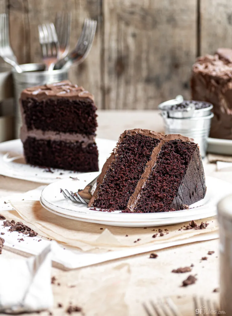 Double Chocolate Gluten Free Cake slice