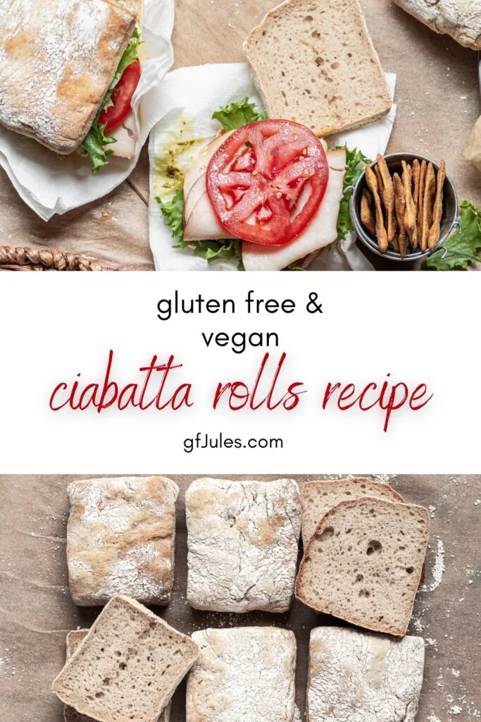 Gluten Free & Vegan Ciabatta Rolls Recipe | gfJules