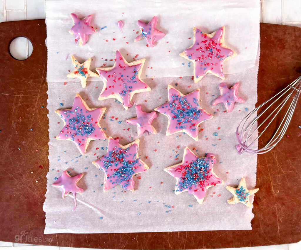 gluten free sugar cookie stars