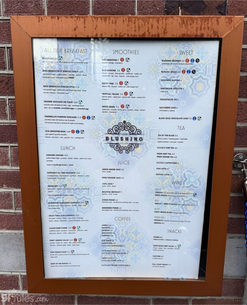 gluten free and lactose free menu in the Netherlands