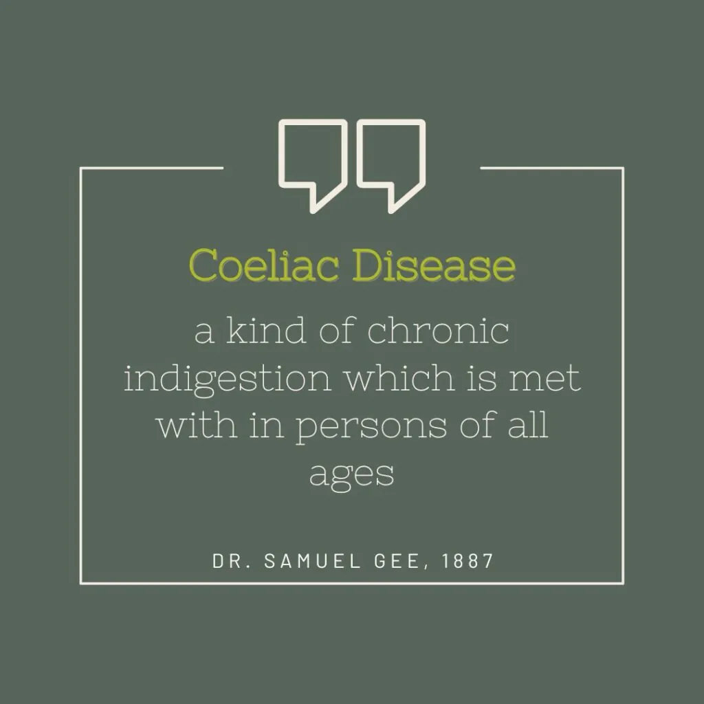 dr samuel gee on coeliac disease