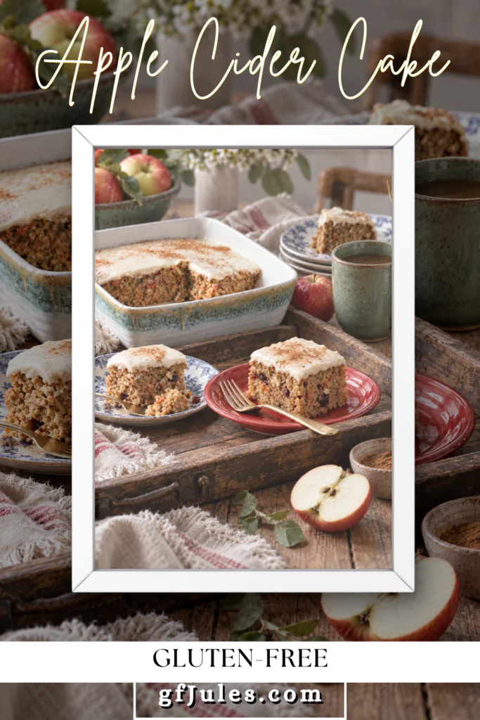 gluten free apple cider cake - bake as sheet pan or bundt! | gfJules
