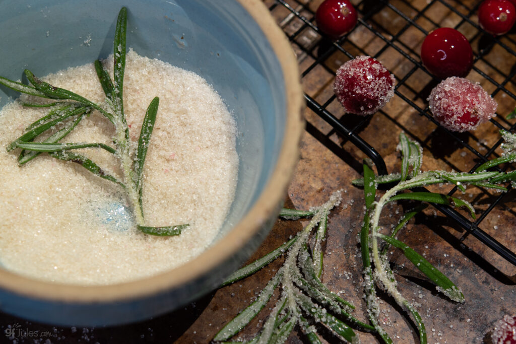 rosemary in sugar