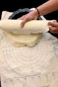 Image - Pastry and Pie Mat 20 x 25 Inch + Rolling Pin cover, Cotton