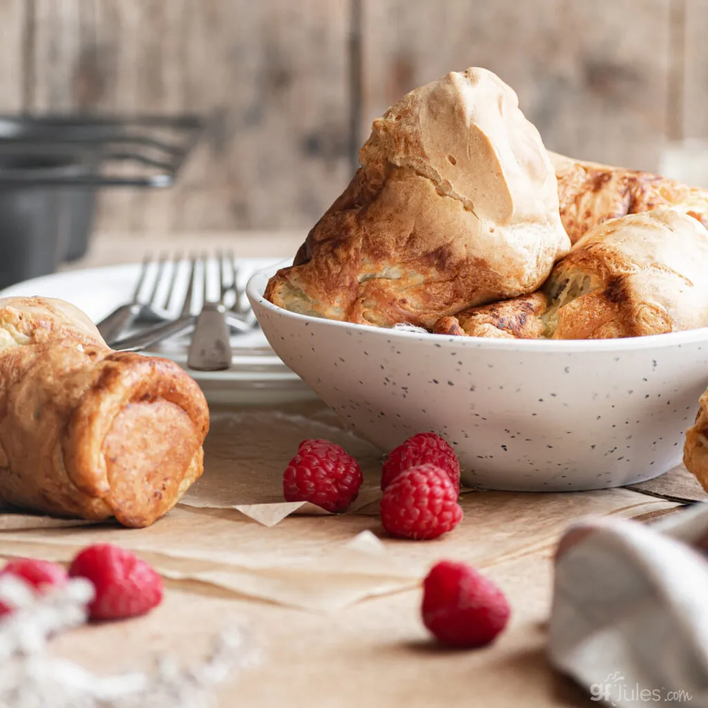 gluten free popovers in bowl