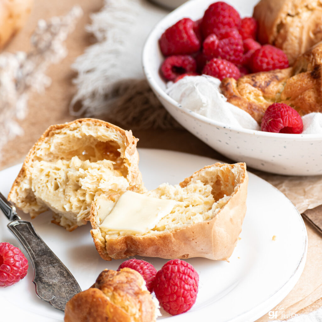 gluten free popovers sliced